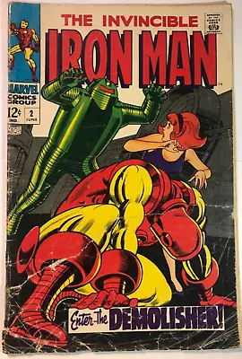 Buy Iron Man 2 1968 MEGA KEY Marvel Silver Age! 1st Janice Cord! PR/FR • 15.98£