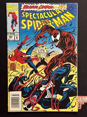Buy The Spectacular Spider-Man #202 Newsstand Carnage Venom Marvel 1993 • 7.90£