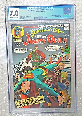 Buy Superman's Pal Jimmy Olsen #134 💥 CGC 7.0 💥 1st App Of DARKSEID Cameo KEY 🔑🔑 • 336.01£