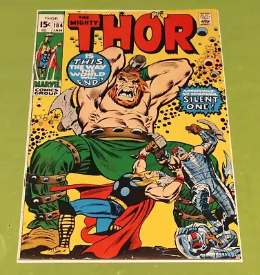 Buy The Mighty Thor #184 Marvel 1971 Loki Key 1st Appearance  Of Silent One • 23.71£