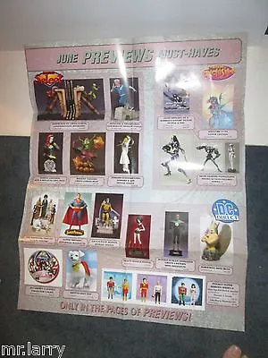 Buy Retail Comic Book Store Display Poster Previews Exclusives Promo Dc Direct 28x22 • 4.54£