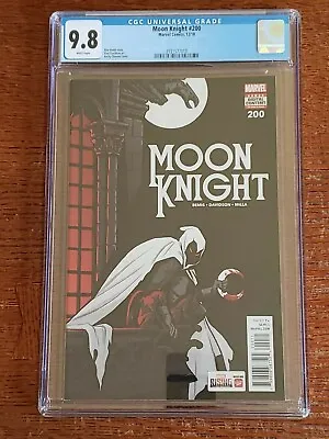 Buy Moon Knight #200 Cloonan A Cover Key CGC 9.8 NM/M Bemis 1st Print Marvel Disney+ • 43.53£