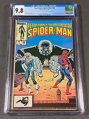 Buy Spectacular Spider-Man #98 1985 CGC 9.8 4187356005 Al Milgrom • 199.88£