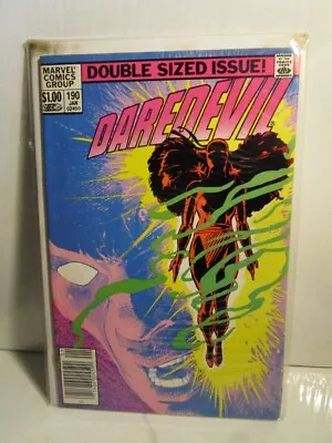 Buy Daredevil #190 FRANK MILLER - KEY! Elektra's Resurrection - Marvel Comics - 1983 • 9.03£