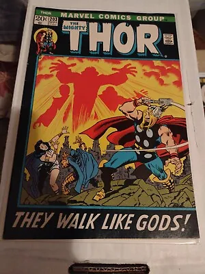 Buy The Mighty Thor #203 They Walk Like Gods Marvel Bronze Age • 14.30£