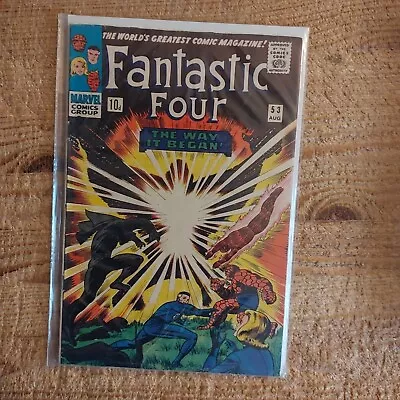 Buy Fantastic Four #53. Aug 1966. Marvel. 1st App Klaw! 2nd Black Panther! Vgf • 39.99£