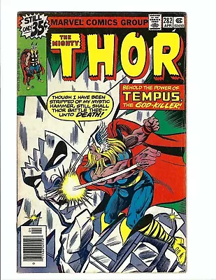 Buy Thor 282, FN- 5.5, Marvel 1979, Newsstand! Tempus, 1st Timekeeper (cameo) MCU • 9.80£