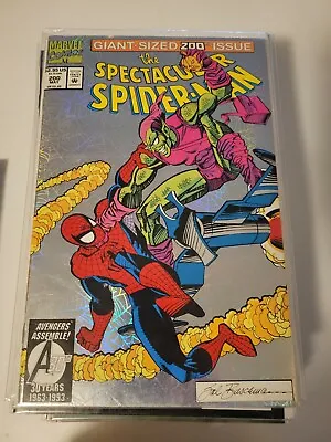 Buy The Spectacular Spider-Man Giant Sized 200 Foil Cover Green Goblin App • 6.39£