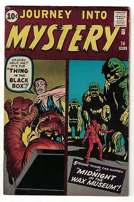Buy Marvel Comics Journey Into Mystery 74 7.5 VFN- Off White Pages Horror High Grade • 179.99£