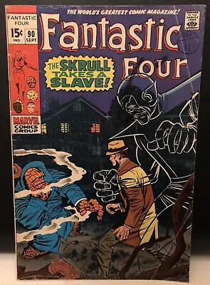 Buy Fantastic Four #90 Comic Marvel Comics Silver Age 2.5 • 9.99£