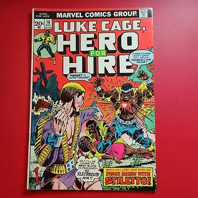 Buy Luke Cage, Hero For Hire #16 1973 Marvel Comic Book VG+ • 5.53£