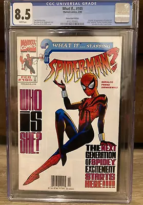 Buy What If 105 1st Spider-Girl Mayday CGC 8.5 Newsstand • 107.55£