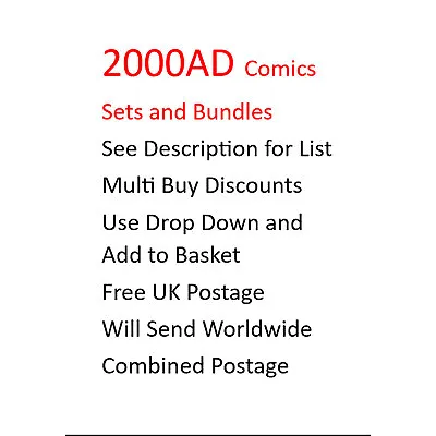 Buy 2000AD Prog 1 To 180 Bargain Original Real Comic Books Not Digital See List (m) • 12.50£