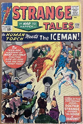 Buy Strange Tales #120 May 1964 The Human Torch Meets The Ice-man Ff / X-men Xover • 39.99£