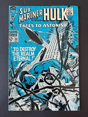 Buy Tales To Astonish #98 - To Destroy The Realm Eternal! (Marvel, 1959) Fine • 13.91£