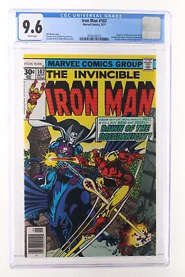 Buy Iron Man #102 - Marvel Comics 1977 CGC 9.6 Origin + 1st Full Appearance Of The D • 125.35£