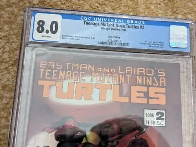 Buy Teenage Mutant Ninja Turtles #2 TMNT Mirage 3rd Print CGC 8.0 4 1st Appearances! • 147.30£