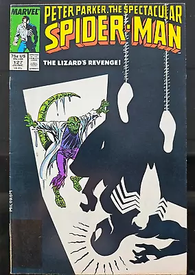 Buy PETER PARKER THE SPECTACULAR SPIDERMAN #127 (1987) - The Lizard, Black Costume. • 2.41£