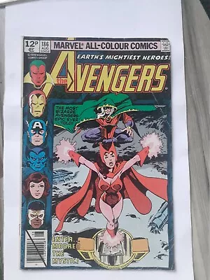 Buy The Avengers #186 August 1979 1st App Of Chthon WandaVision Scarlet Witch App • 28£