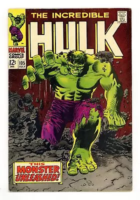 Buy Incredible Hulk #105 VG 4.0 1968 • 67.96£