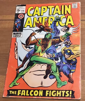 Buy Captain America #118 (1969) 2nd App. The Falcon (sam Wilson)  • 51.24£