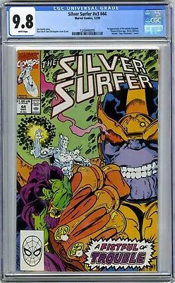 Buy Silver Surfer 44 Cgc 9.8 First Appearance Infinity Gauntlet Drax Thanos White  • 657.92£