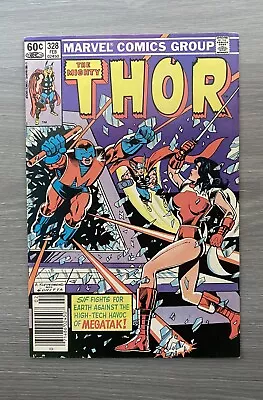 Buy The Mighty Thor 328 NEWSSTAND 1st Appearance Megatak Bronze Age 1983 • 11.99£