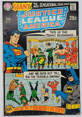 Buy Justice League Of America #76 1969 8.0 VF; 2 Pinups (JSA/7 Soldiers Of Victory) • 25.58£