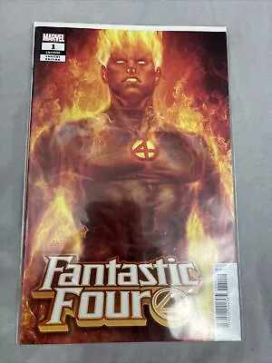 Buy Marvel Comics FANTASTIC FOUR #1 October 2018 ARTGERM VARIANT Human Torch • 4.74£