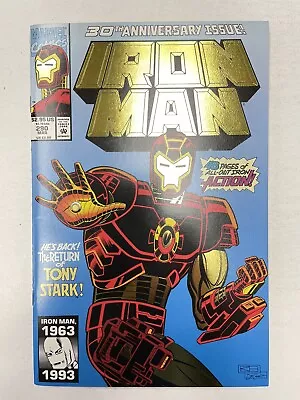 Buy Iron Man #290 NM Gold Foil 30th Anniversary 1993 Marvel Comics • 10.35£