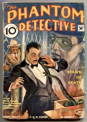Buy Phantom Detective Pulp 9/1934- Snake Cover-Spawn Of Death • 209.12£