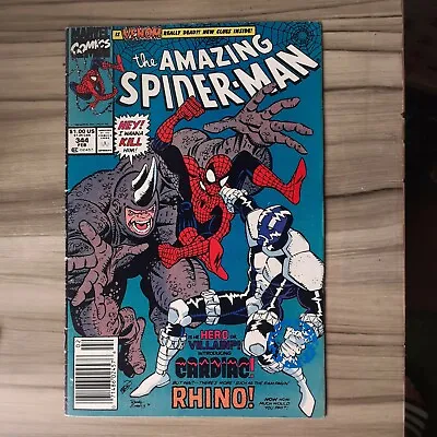 Buy Amazing Spider-Man #344 NM 1st App Cletus Kasady Carnage Venom 2 • 22£