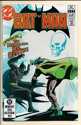 Buy BATMAN #345 NM- (1982)  1st Doctor Death. Dark Knight Detective. • 9.48£