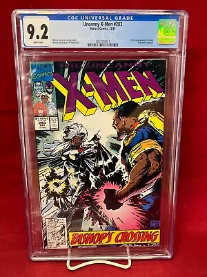 Buy Uncanny X-Men #283 CGC 9.2 WP Marvel Comics 1st Printing 1st Full Bishop MCU • 47.30£