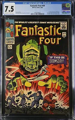 Buy Fantastic Four #49 CGC VF- 7.5 2nd Silver Surfer 1st Full Galactus! Marvel 1966 • 1,422.30£