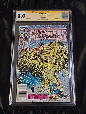 Buy Marvel 1985 Avengers #257 Newstand CGC 8.0 VF SIGNED X2 Jim Shooter & Tom Palmer • 118.59£