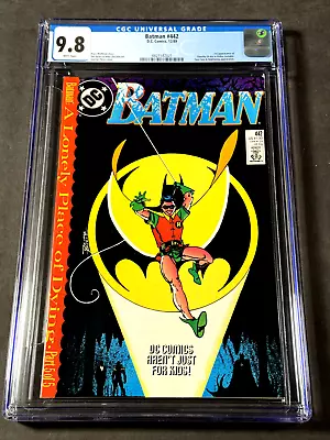 Buy Batman #442 1989 CGC 9.8 4421542021 1st App Timothy Drake In Robin Costume • 59.30£