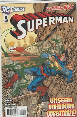 Buy Dc Comics Superman #2 November 2011 New 52 1st Print Nm • 2.25£