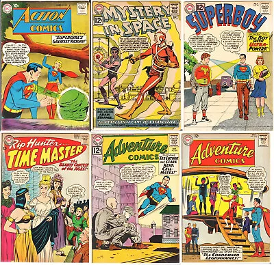 Buy Lot (6) Superman, Supergirl, Legion Of Superheroes, Adam Strange, JLA, Superboy • 158.12£