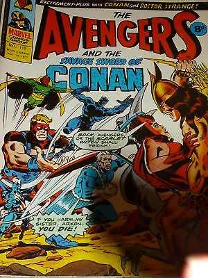 Buy THE AVENGERS & The SAVAGE SWORD Of CONAN - No 115 - Date 29/11/1975 Marvel Comic • 7.19£