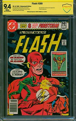Buy FLASH 289 CBCS 9.4 GERRY CONWAY Signed Witnessed FIRESTORM 1st George Perez DC • 213.24£