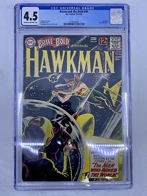Buy DC Comics 1962 Brave & The Bold Presents Hawkman #44 CGC 4.5 Cream To Off White • 237.17£