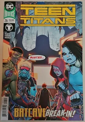 Buy COMIC - DC Universe Teen Titans #26 Batcave Break-In! Glass Chang DC 2019 • 2.50£