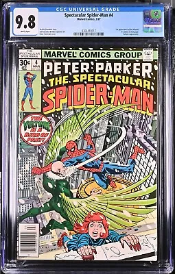 Buy Peter Parker Spectacular Spider-man #4 - Cgc 9.8 - Wp - Nm/mt - 1st Hitman Cameo • 139.92£