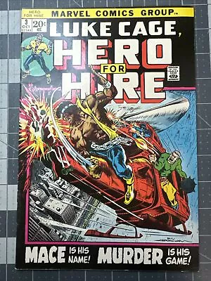 Buy Luke Cage Hero For Hire #3 High Grade 1972 Silver Age Marvel Comics • 32.09£