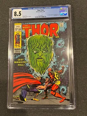 Buy The Mighty Thor #164, CGC 8.5, Marvel 1969, 3rd Appearance Of HIM • 128.68£