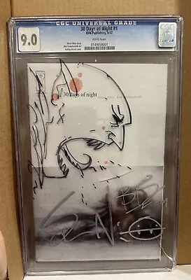 Buy 30 Days Of Night #1 CGC 9.0 Signed Steve Niles &Ben Templesmith Sketch 1st Print • 284.51£