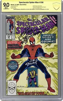 Buy Spectacular Spider-Man Peter Parker #158D CBCS 9.0 SS 1989 • 243.85£