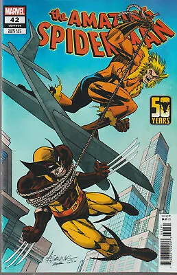 Buy Marvel Comics Amazing Spiderman #42 March 2024 Wolverine 50th 1st Print Nm • 6.75£