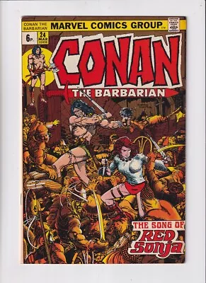 Buy Conan The Barbarian (1970) #  24 UK Price (7.0-FVF) (2045218) 1st (Full) Red ... • 126£